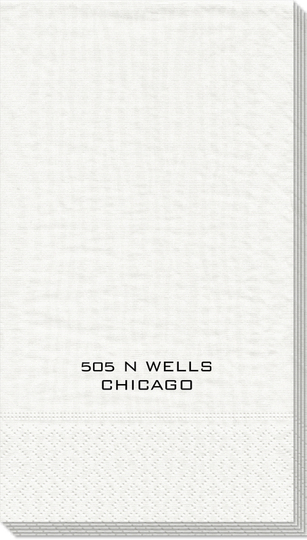 Any Address Moire Guest Towels